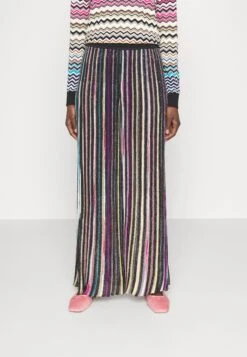 Missoni Trousers - Pantalon Classique - Black/Multicolor -Next Soldes f116727c3b524329837985e8e3349669