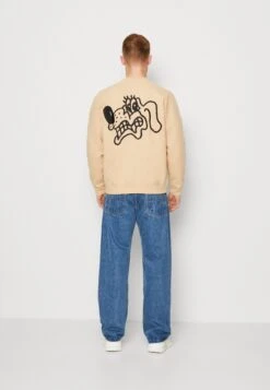 Obey Clothing Rabid Crew Unisex - Sweatshirt - Oat Milk -Next Soldes f11b5baa6c3e4dc7b2d717188cb7b434