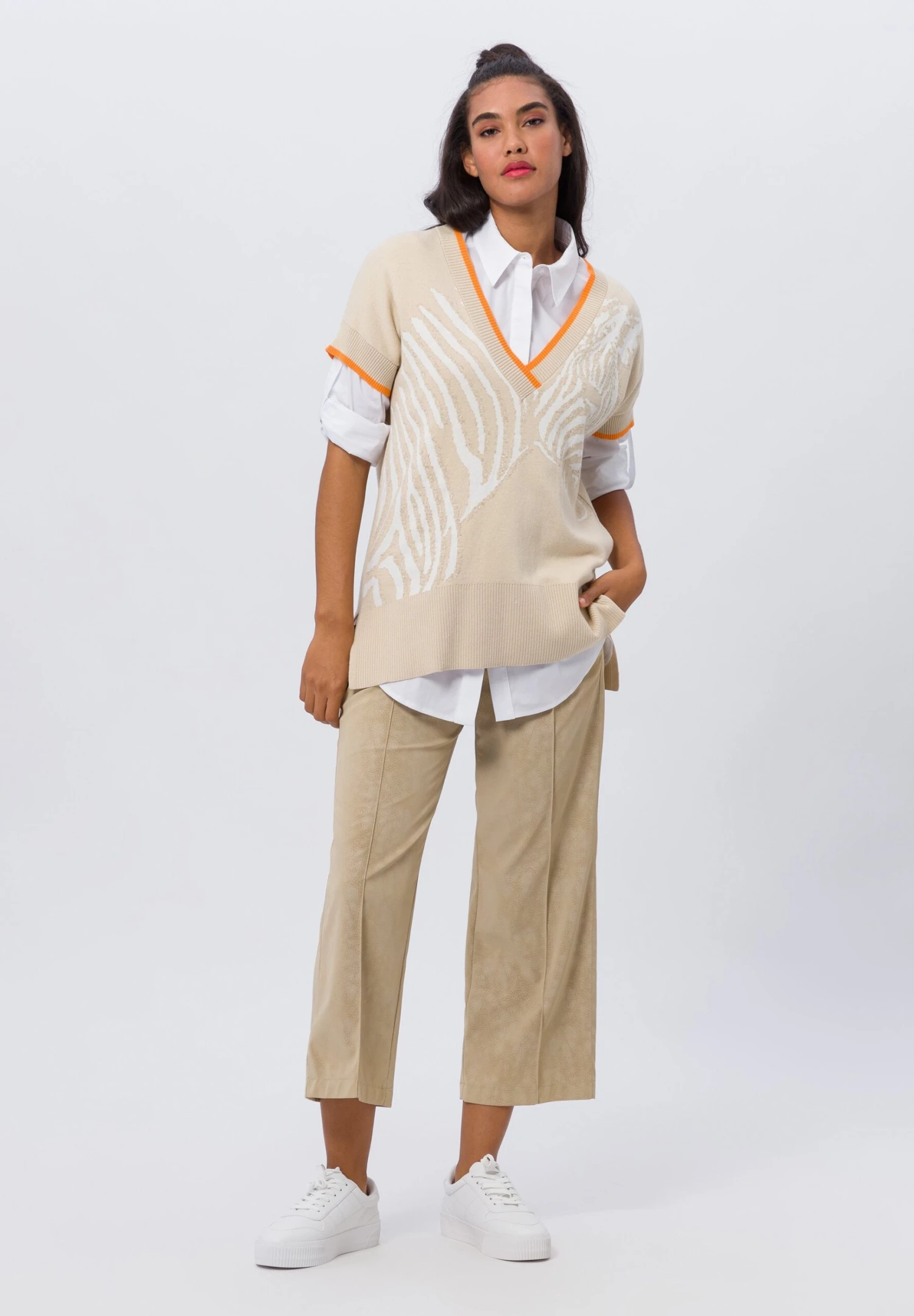 7/8 Länge Essentials - Pantalon Classique - Almond 4 7/8 Länge Essentials - Pantalon Classique - Almond – Image 2