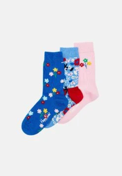 Happy Socks Flowers 3 Pack Unisex - Chaussettes - Multi