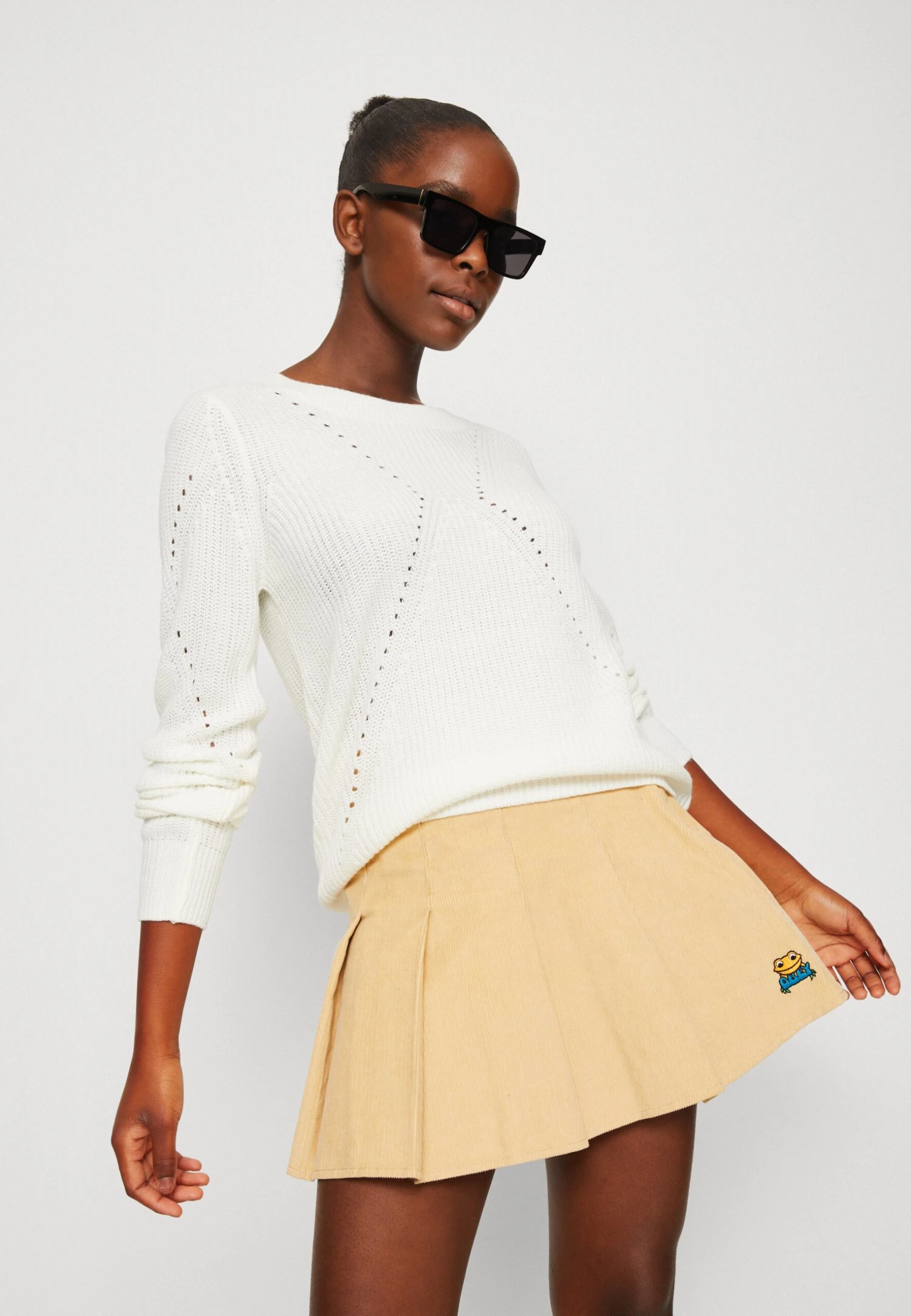 Vila Vioa O Neck - Pullover - White Alyssum 6 Vila Vioa O Neck - Pullover - White Alyssum – Image 4