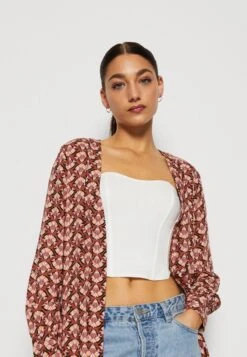 Vero Moda Vmeasy Long Kimono - Veste Légère - Mahogony -Next Soldes f52ba973878a42bfad2b8a865ae82591