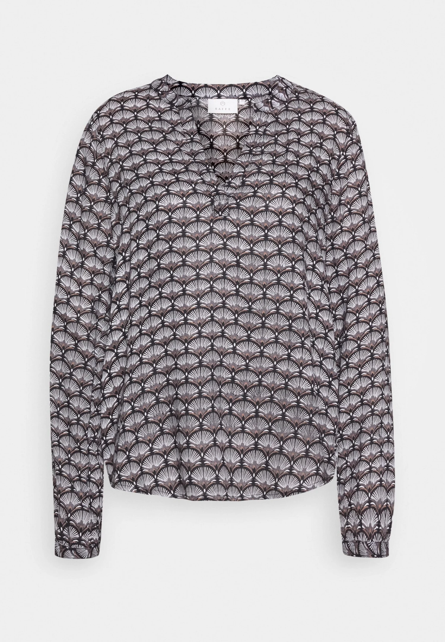 Kaffe Eva Tilly Blouse - T-Shirt À Manches Longues - Black/Woodsmoke 7 Kaffe Eva Tilly Blouse - T-Shirt À Manches Longues - Black/Woodsmoke – Image 5