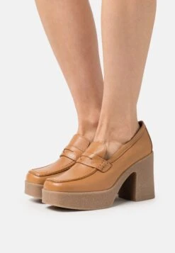 Minelli Adelye - Escarpins À Plateforme - Tan