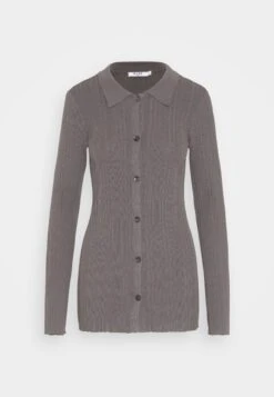 NA-KD Button Detail Cardigan - Gilet - Dark Grey -Next Soldes f5fded20fc354714814b3e016a2da212