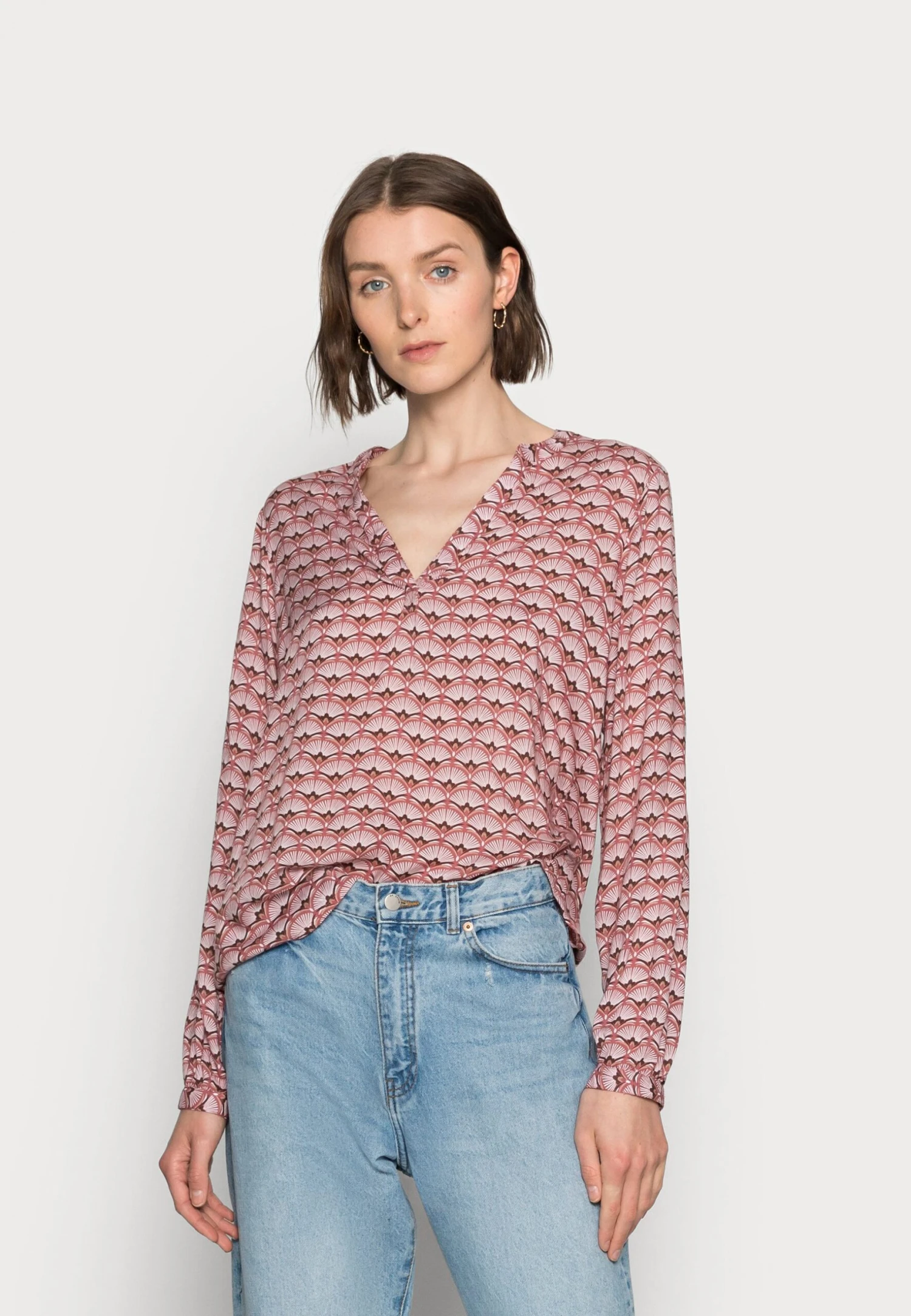 Kaffe Eva Tilly Blouse - T-Shirt À Manches Longues - Bodo/Brown 3 Kaffe Eva Tilly Blouse - T-Shirt À Manches Longues - Bodo/Brown