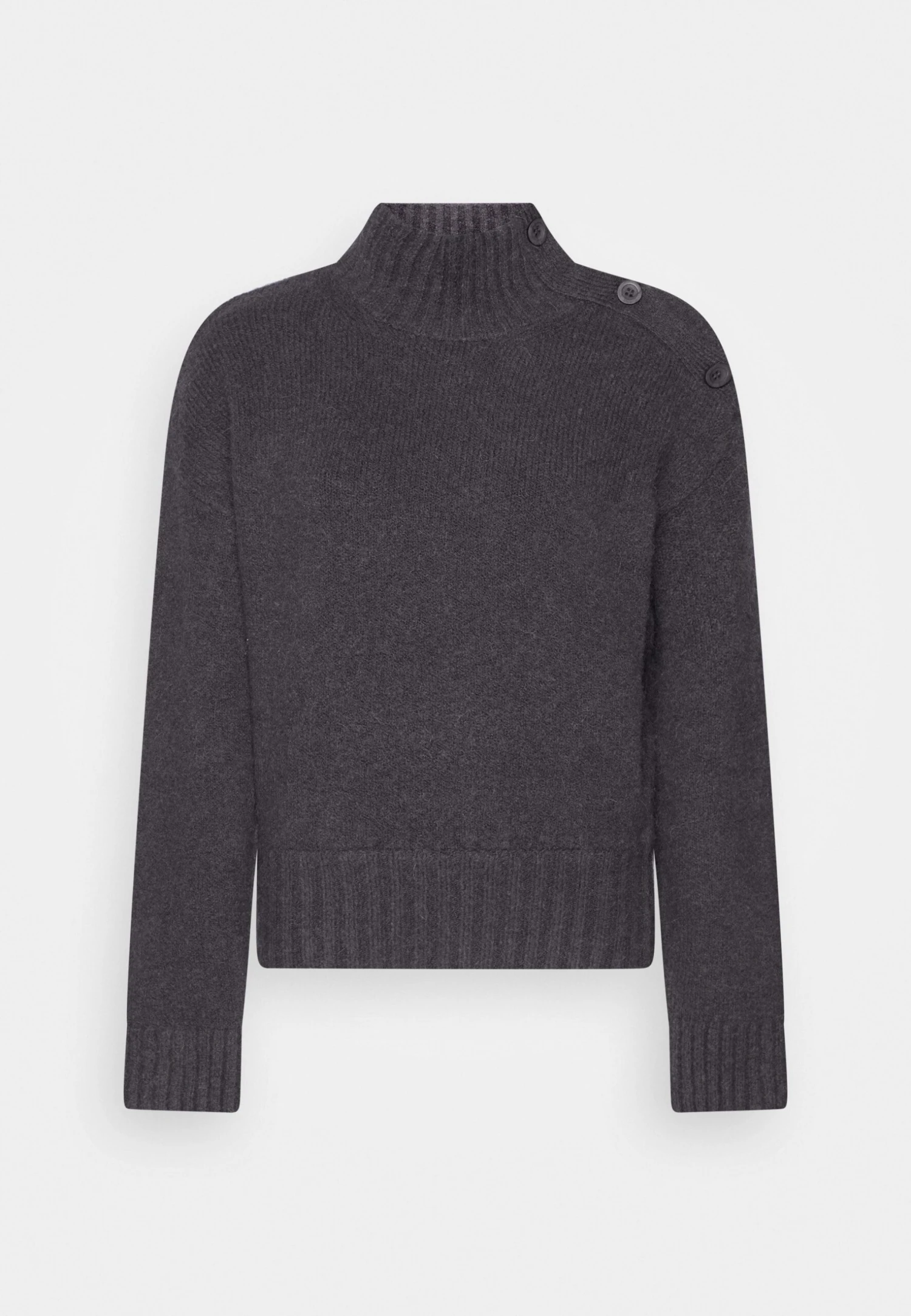 SAMSØE SAMSØE Mandie Mock Neck - Pullover - Obsidian 3 SAMSØE SAMSØE Mandie Mock Neck - Pullover - Obsidian