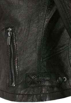 Buffalo Be Yourself - Veste En Cuir - Black -Next Soldes f74a00a9e836498f9346c8ca99c67dda