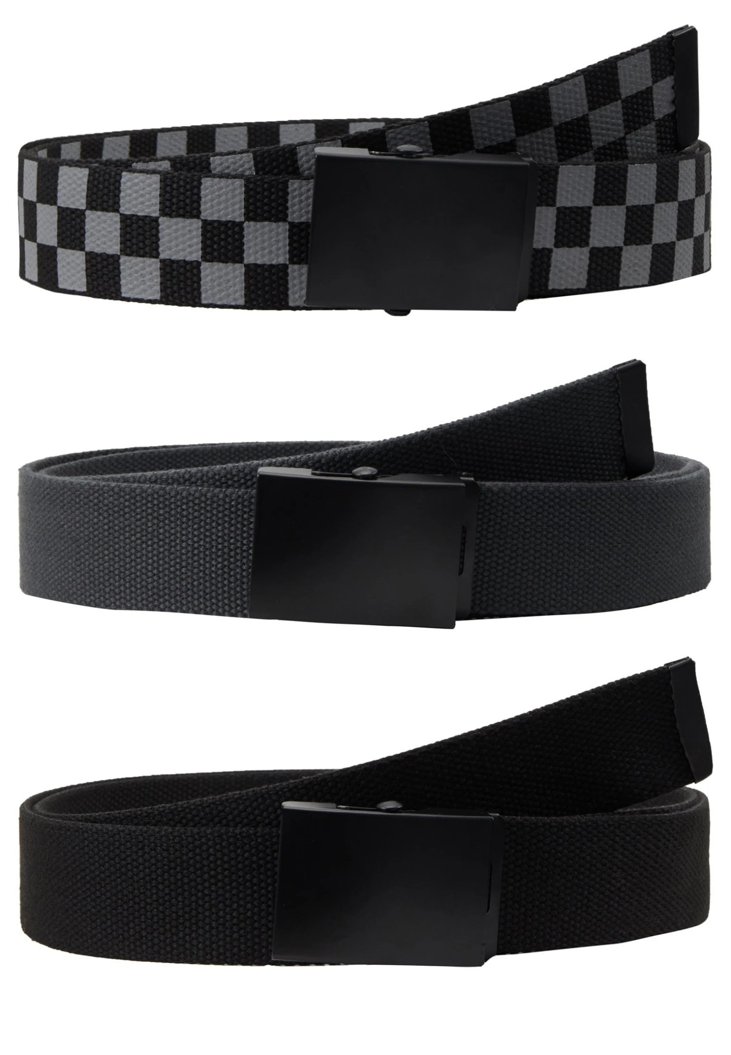 URBAN CLASSICS Trio 3 Pack - Ceinture - Grey/Black 7 URBAN CLASSICS Trio 3 Pack - Ceinture - Grey/Black – Image 5