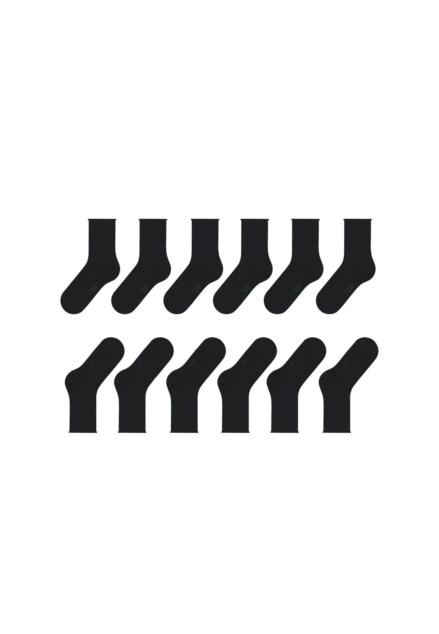 Falke Happy 6-Pack Everyday Casual - Chaussettes - Black 3 Falke Happy 6-Pack Everyday Casual - Chaussettes - Black