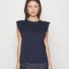Vero Moda Petite Vmhollyn - T-Shirt Imprimé - Navy Blazer