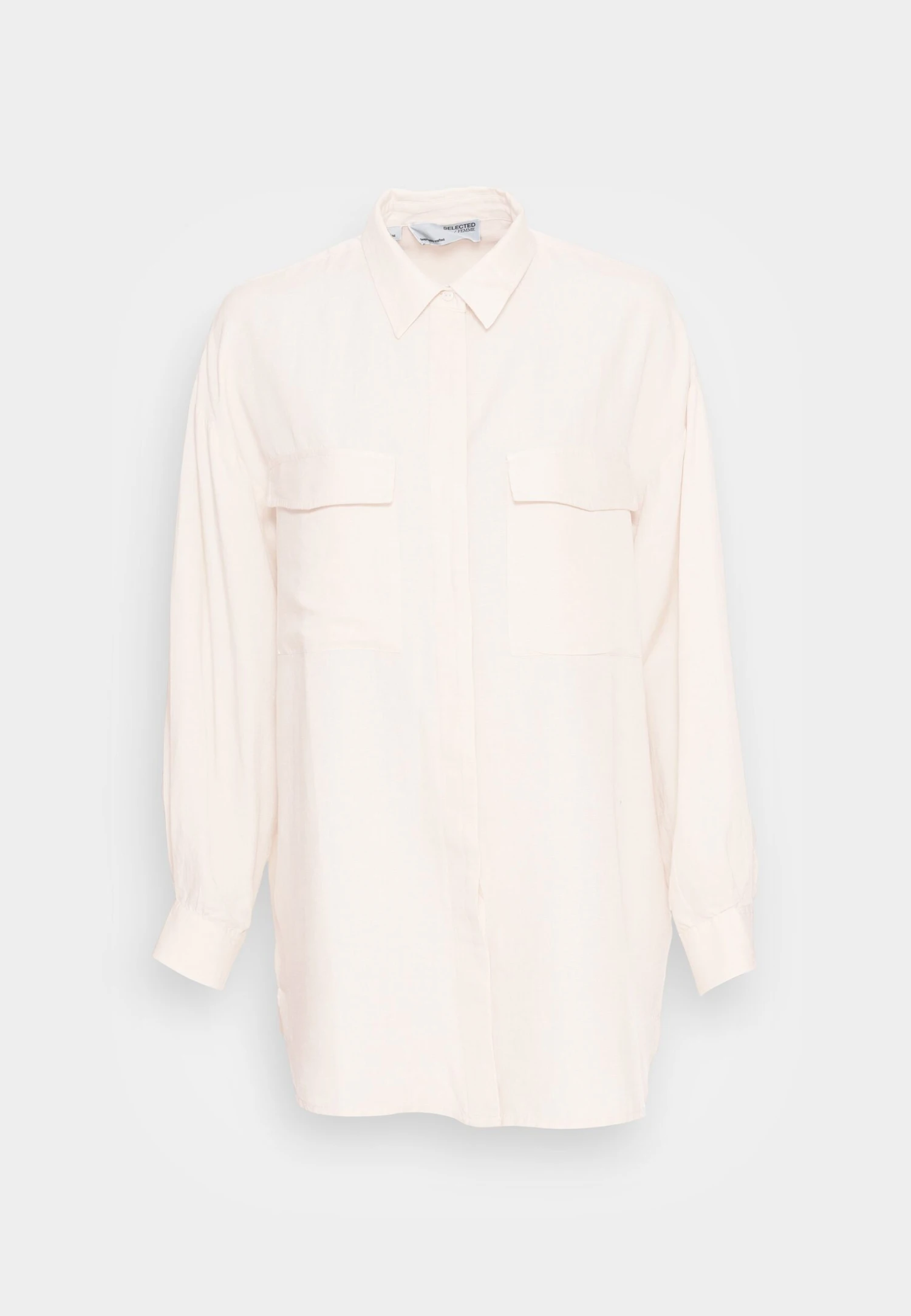 Selected Femme Slflena Long - Chemisier - Natural 6 Selected Femme Slflena Long - Chemisier - Natural – Image 4
