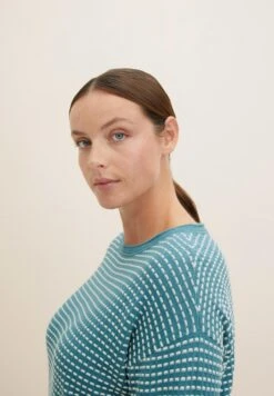 Tom Tailor Pullover - Teal Blue Bubble Structure -Next Soldes f8edf276614e44a18822c2790d8ad3a8