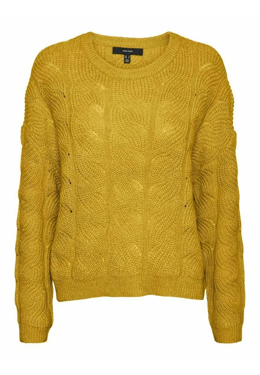 Vero Moda Vmstinna Structure - Pullover - Golden Yellow 7 Vero Moda Vmstinna Structure - Pullover - Golden Yellow – Image 5