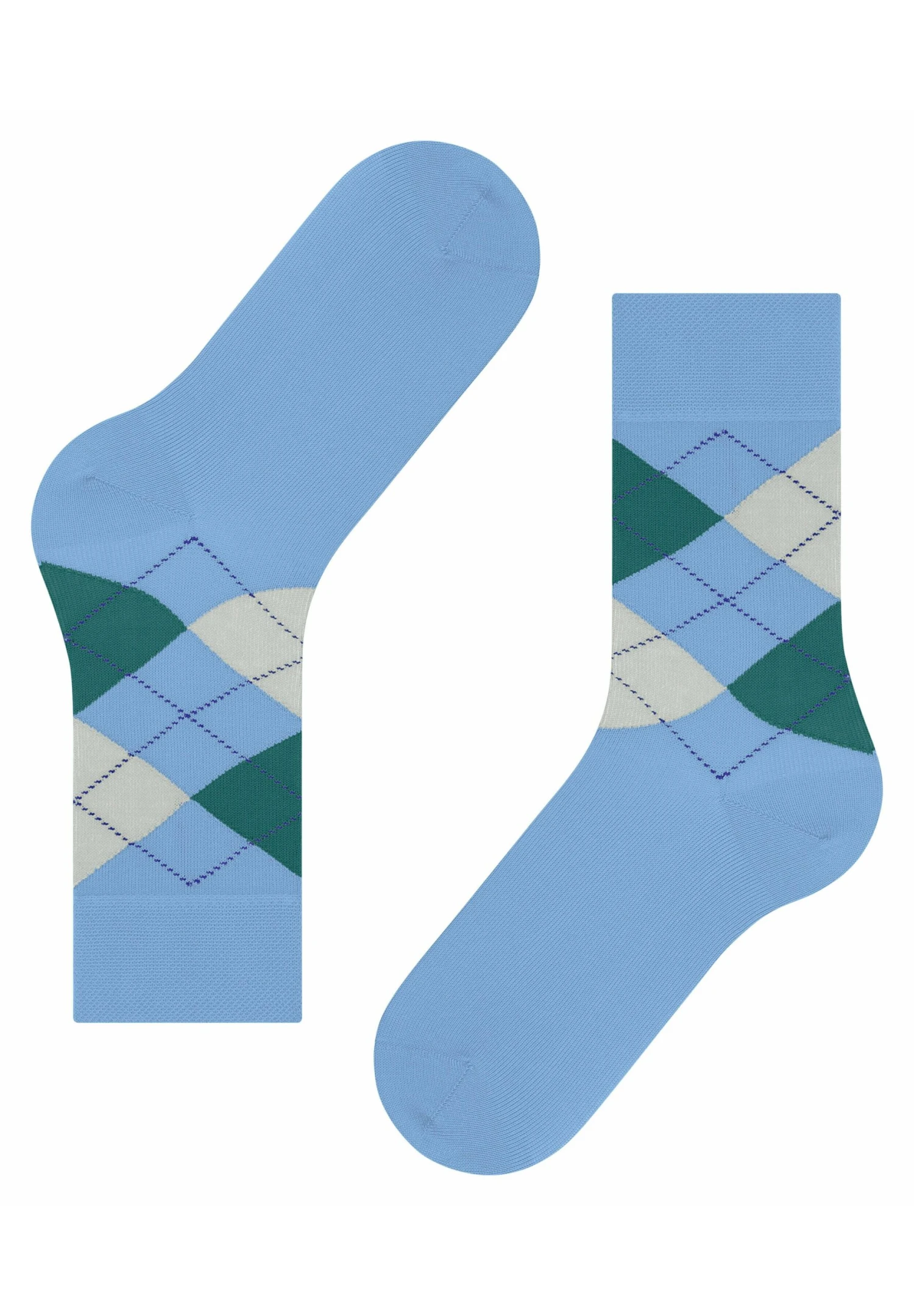 Falke Sensitive Argyle - Chaussettes - Cornflower Blue 6 Falke Sensitive Argyle - Chaussettes - Cornflower Blue – Image 4