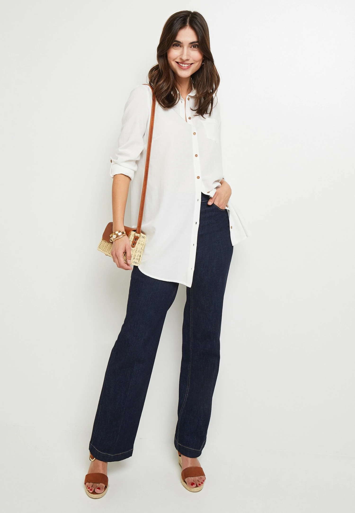 Manches Longues - Chemisier - Ecru 4 Manches Longues - Chemisier - Ecru – Image 2