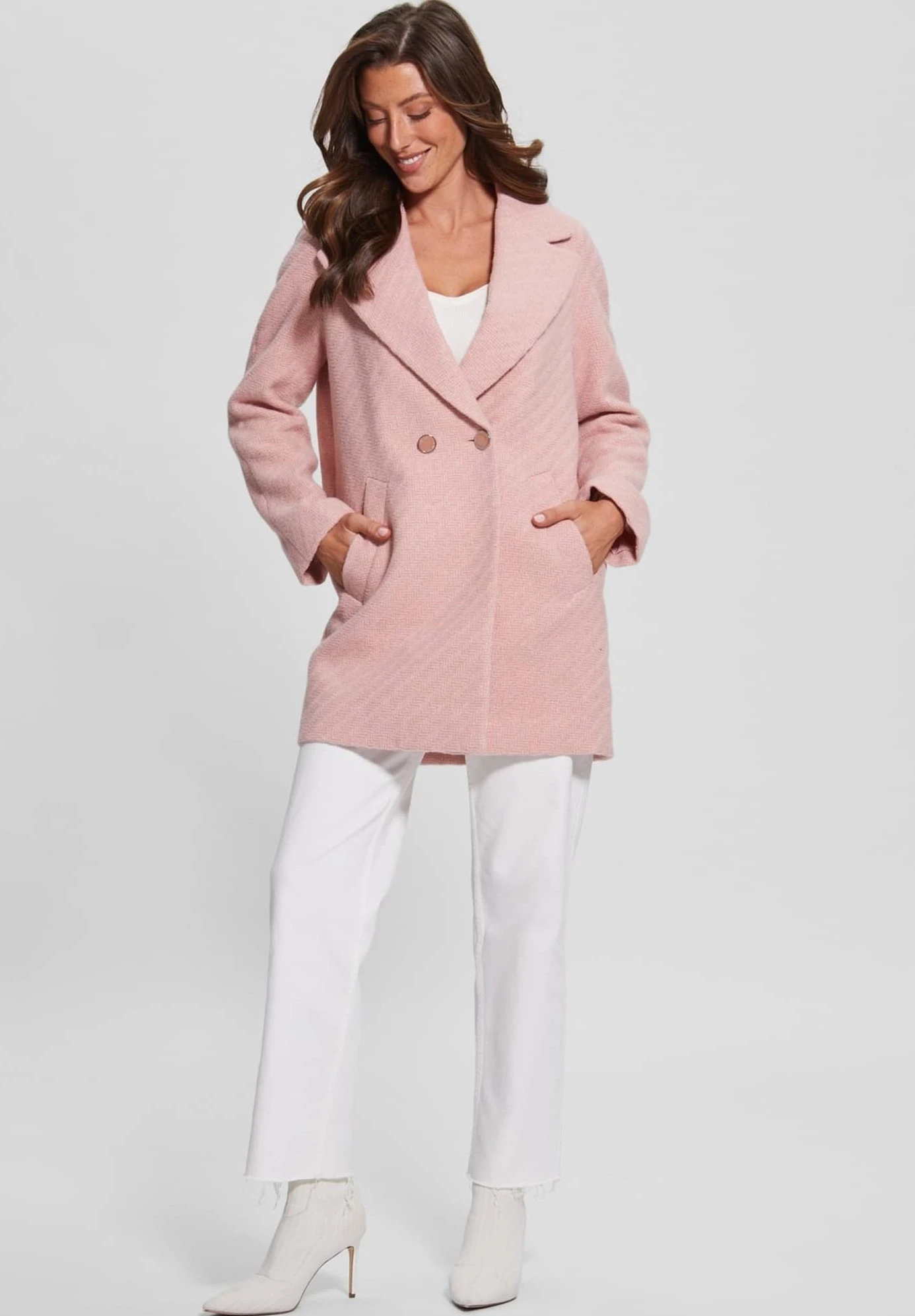 Guess Ginny - Manteau Court - Rose 4 Guess Ginny - Manteau Court - Rose – Image 2