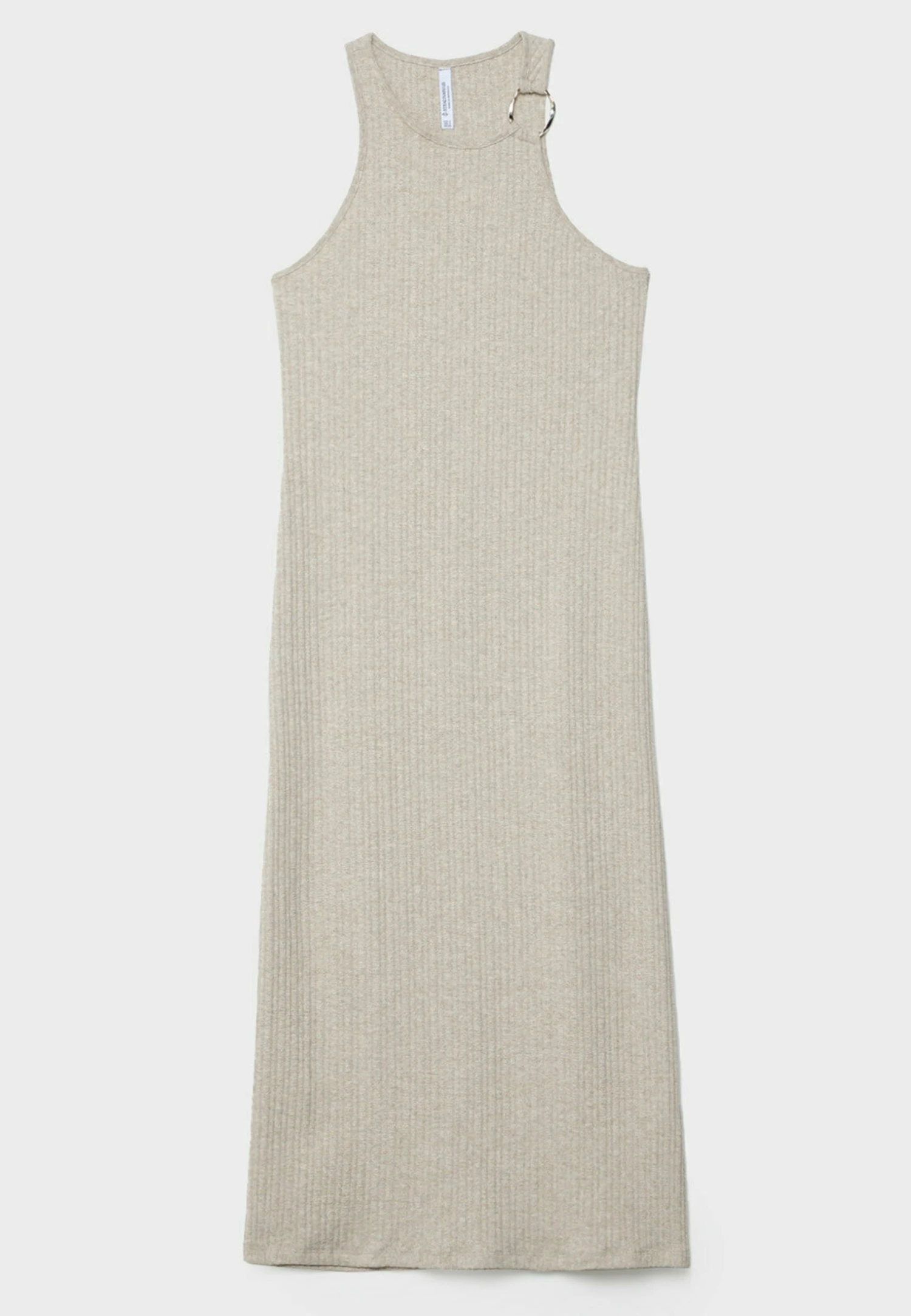 Stradivarius Halter Midi With Ring Detail - Robe Pull - Stone 10 Stradivarius Halter Midi With Ring Detail - Robe Pull - Stone – Image 8