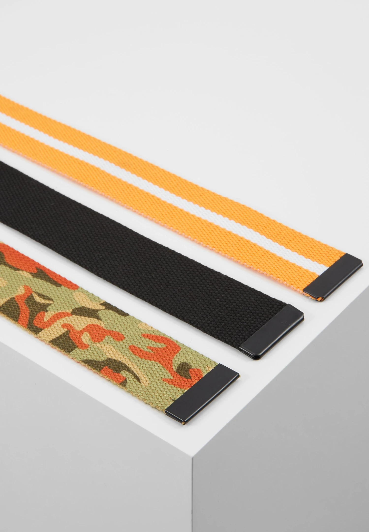 URBAN CLASSICS Trio 3 Pack - Ceinture - Black/Orange/White 6 URBAN CLASSICS Trio 3 Pack - Ceinture - Black/Orange/White – Image 4