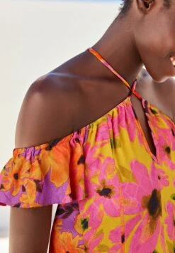 Next Off Shoulder Halter Summer Standard - Robe Longue - Pink Floral -Next Soldes fbb619f7382a4165964238b0ac994804
