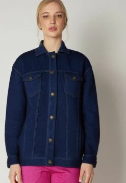 Aus Mit Steppnähten - Gilet - Blau Garment Dyed Ultramarine Blue