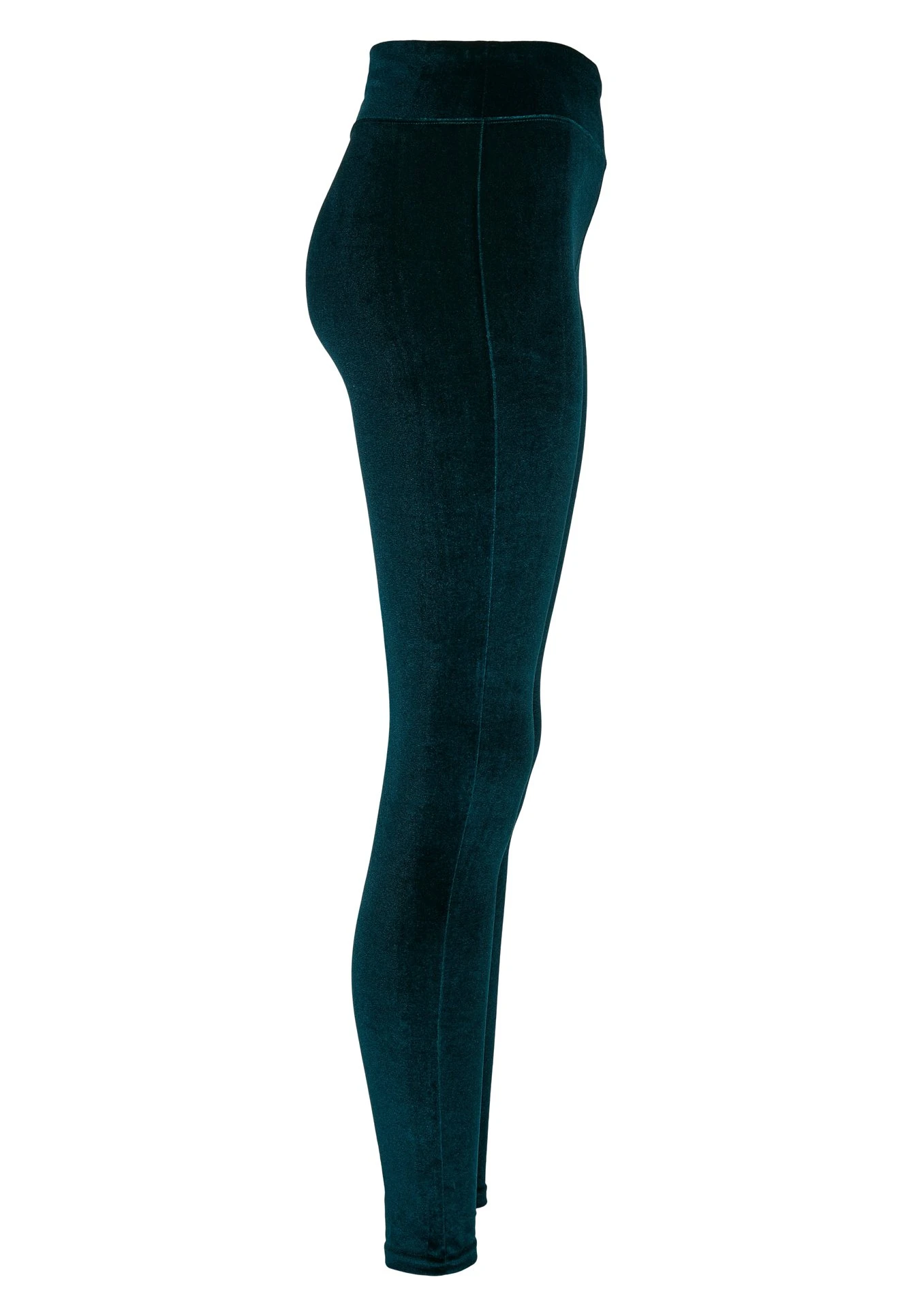 URBAN CLASSICS Ladies High Waist Velvet Leggings - Legging - Teal 10 URBAN CLASSICS Ladies High Waist Velvet Leggings - Legging - Teal – Image 8