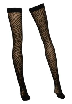Wolford Zebra Stay-Up - Bas - Black -Next Soldes fe7eed91e5234acd956ff6a98f6e23dd