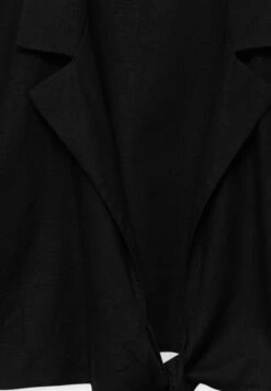 PULL & BEAR Crop With Knot Detail - Blouse - Black -Next Soldes fec64b8eae744c8cacf910257623bcfe