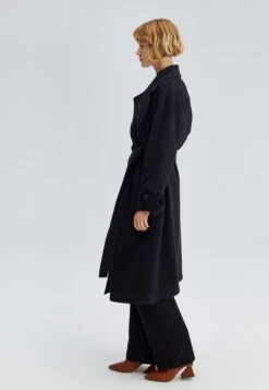 Double Breasted - Trench - Black -Next Soldes fecc0c8597e04180908b87d018bd5bfc