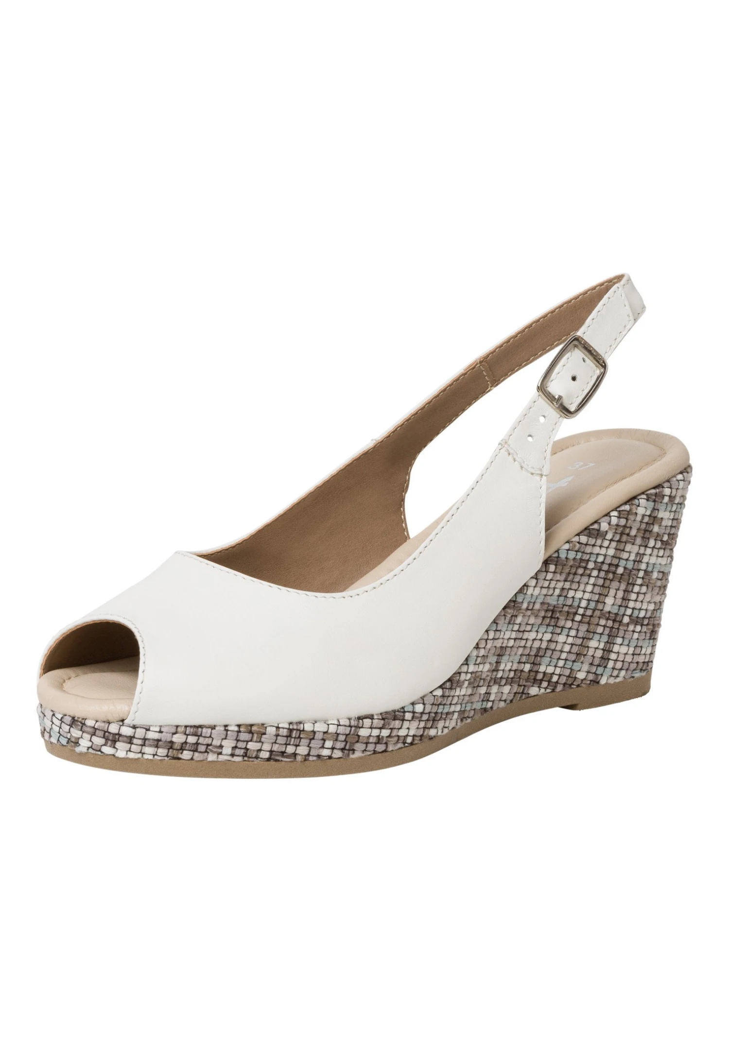 Tamaris Escarpins Compensés - White Leather 4 Tamaris Escarpins Compensés - White Leather – Image 2