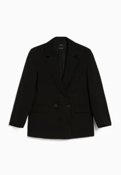 BERSHKA RegularFit Tailored - Feminine-Cut Double-Breasted - Manteau Court - Black 12 BERSHKA RegularFit Tailored - Feminine-Cut Double-Breasted - Manteau Court - Black -Next Soldes ff2447b87e42446b9530ed1670ba23d4
