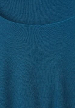 STREET ONE In Unifarbe - T-Shirt À Manches Longues - Blau -Next Soldes ffd67a8d41b048bfb5bdf209df24c9bb